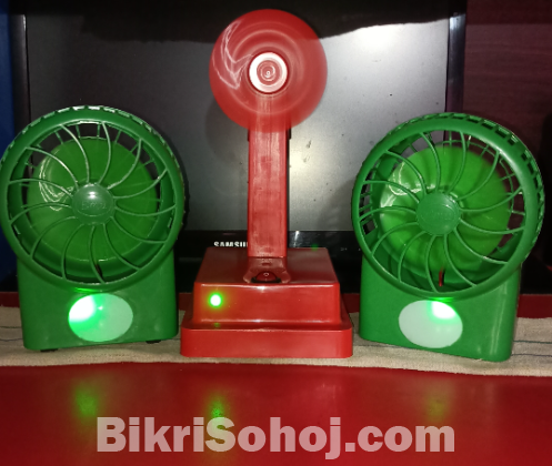 Rechargeable mini charger fan.